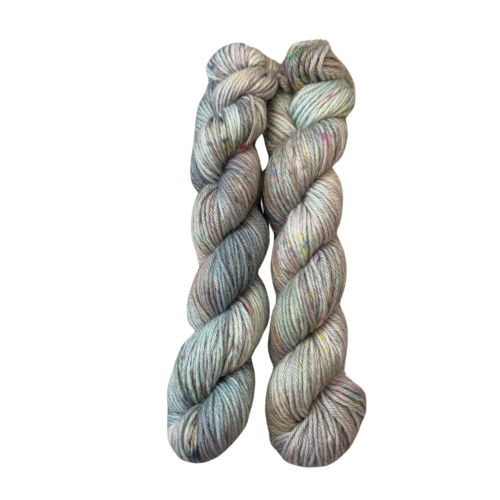 Tanis Fiber Arts Gray Variegated Hand Dyed Highland DK Mini Skns Wool Yarn 112g